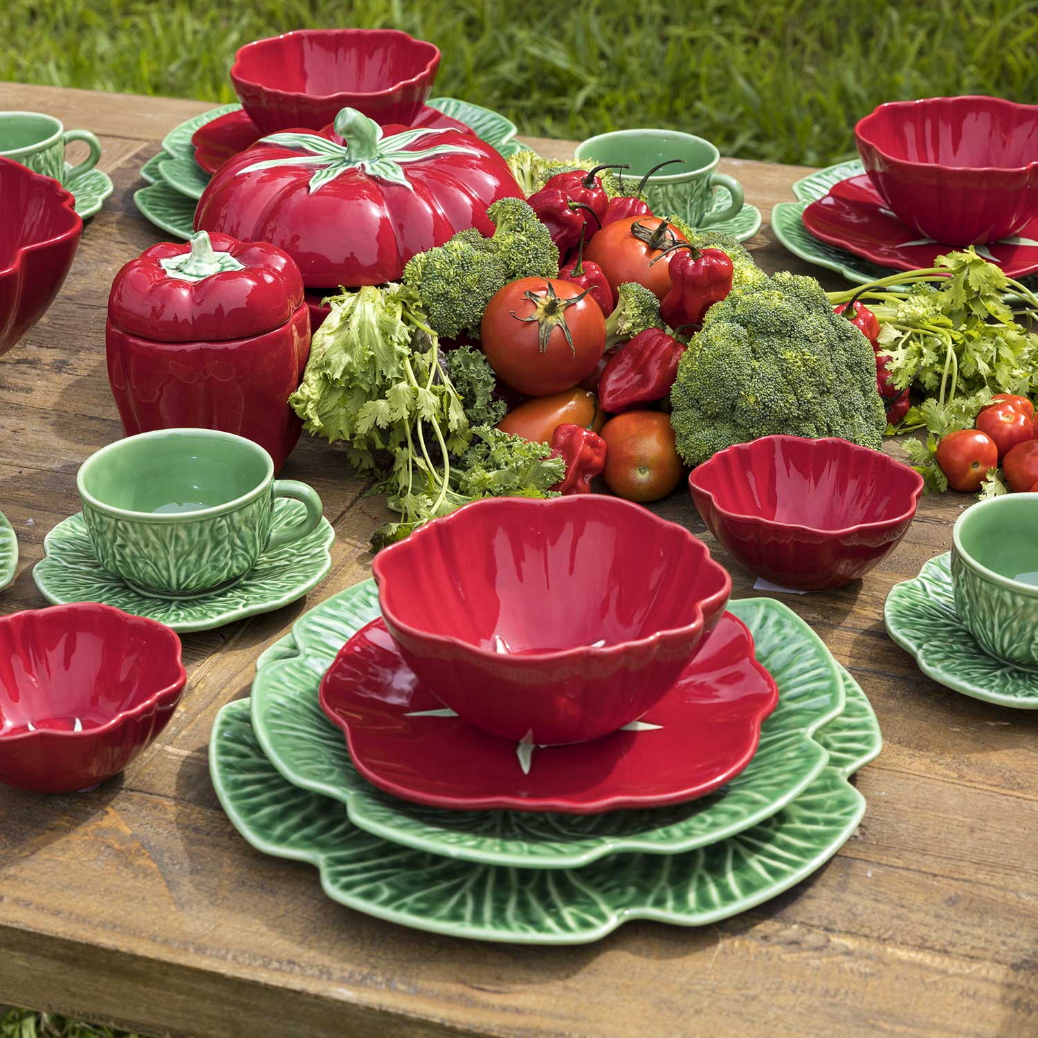 Plato mediano huerto mestizo 21cm setx2 - Imagen 4