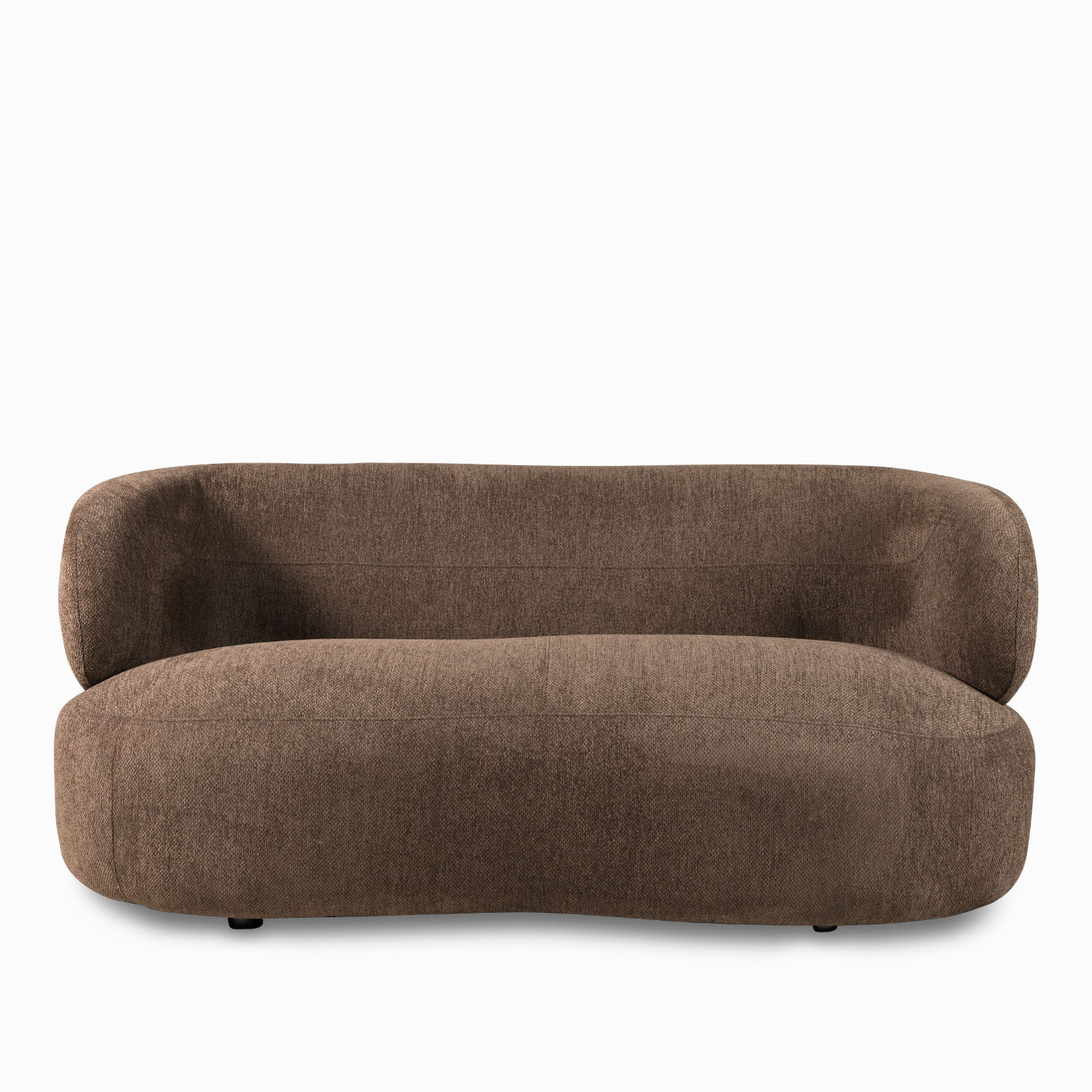 Sofá 2 puestos Emilia chocolate 78x231x91 cm