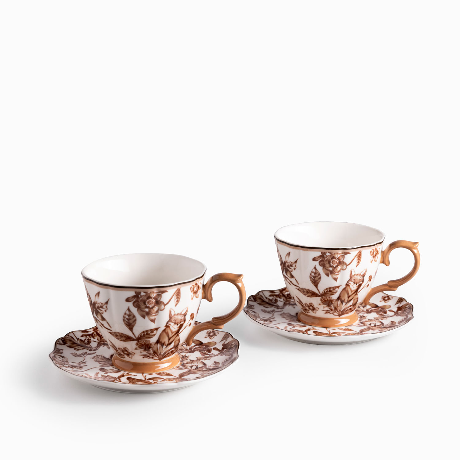 Pocillo y plato Bosque Invernal setx4