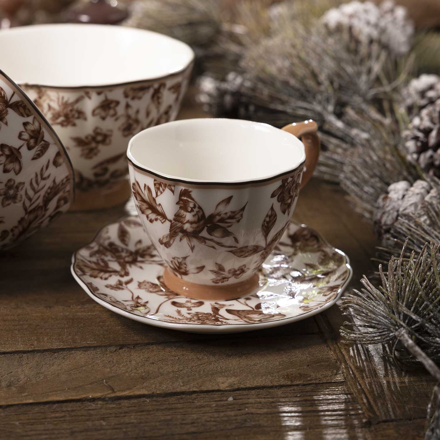 Pocillo y plato Bosque Invernal setx4 - Imagen 5