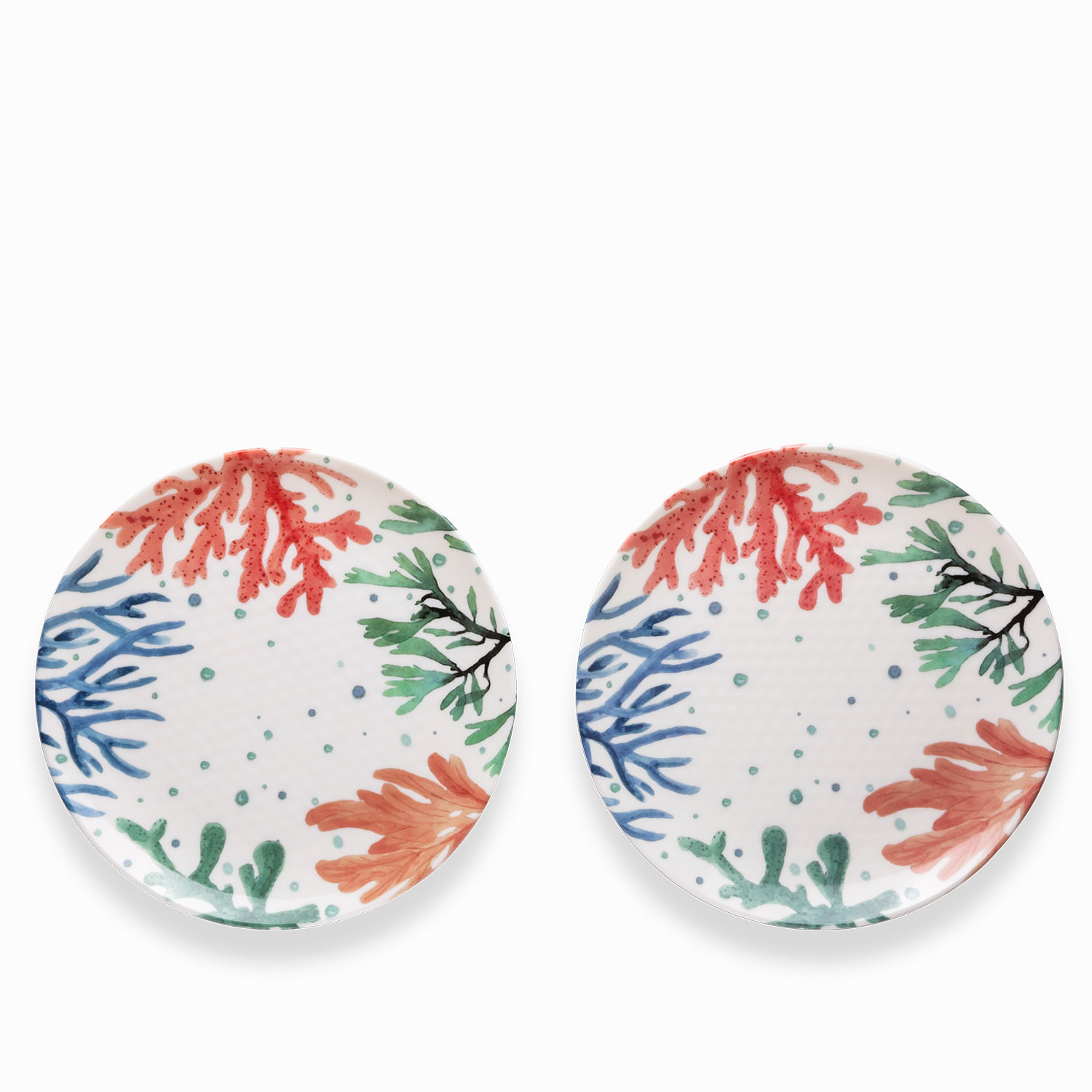 Plato Corales 26cm set x2
