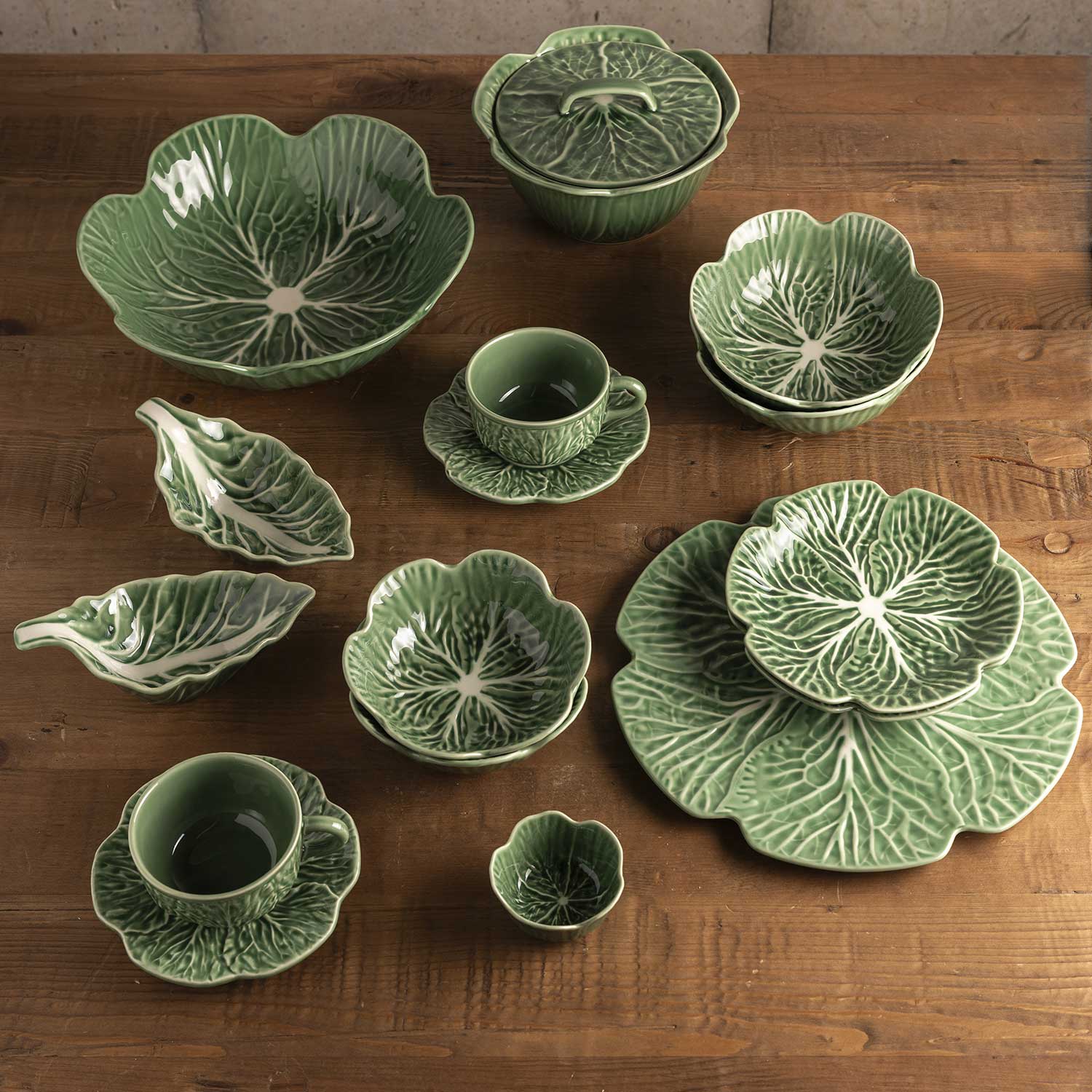 Pocillo y plato Huerto Verde 220ml set x2 - Imagen 4