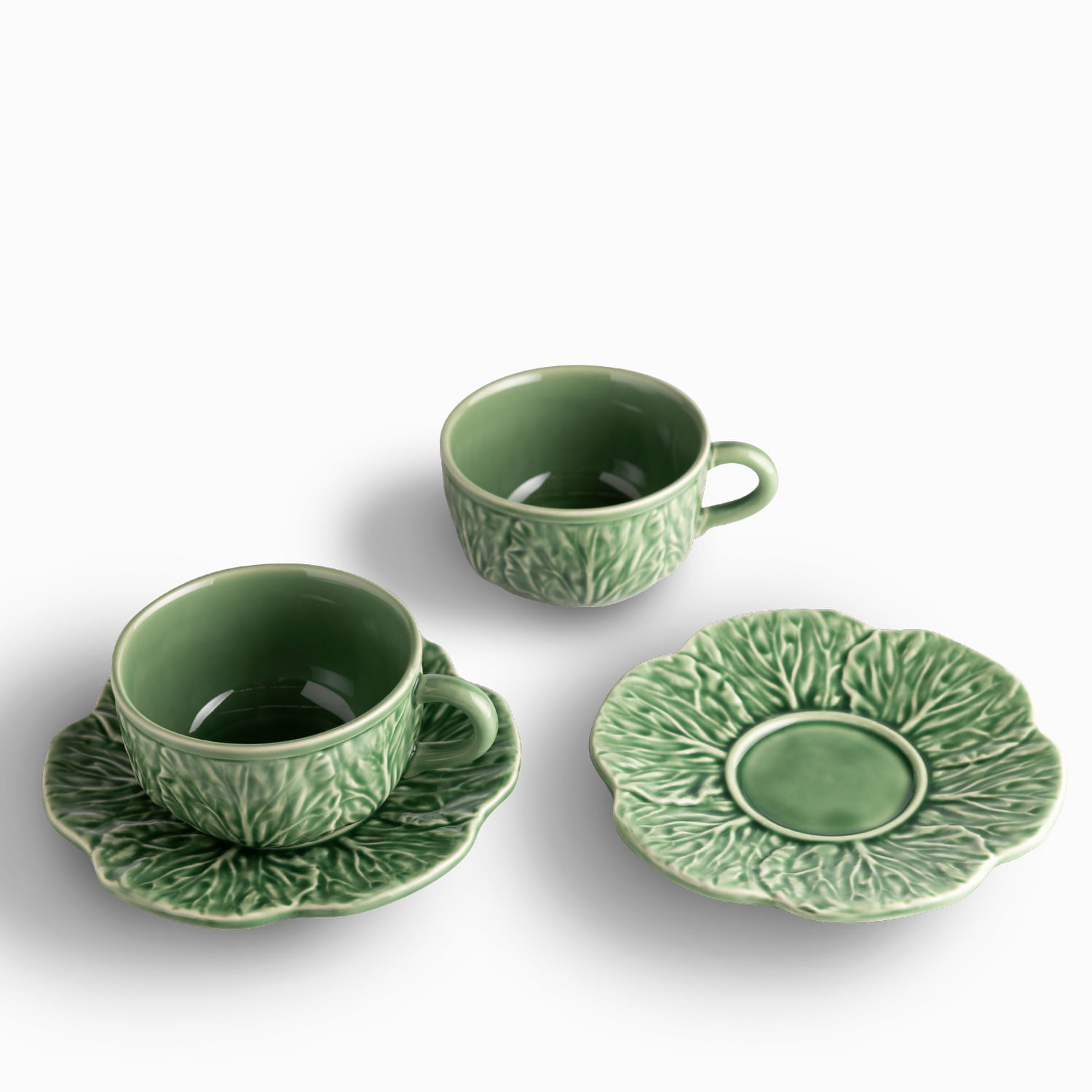 Pocillo y plato Huerto Verde 220ml set x2 - Imagen 3