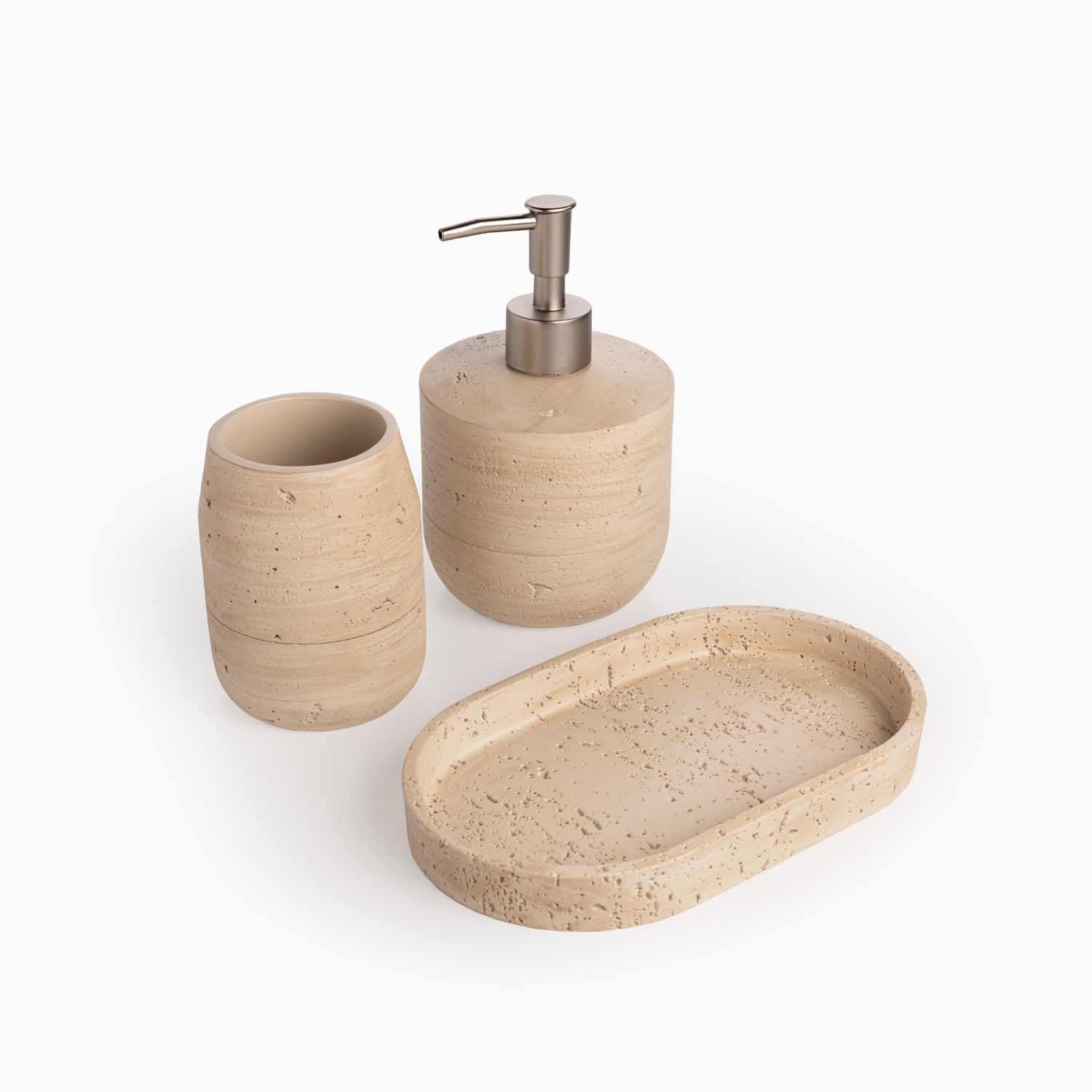 Set baño piedra beige - Imagen 3