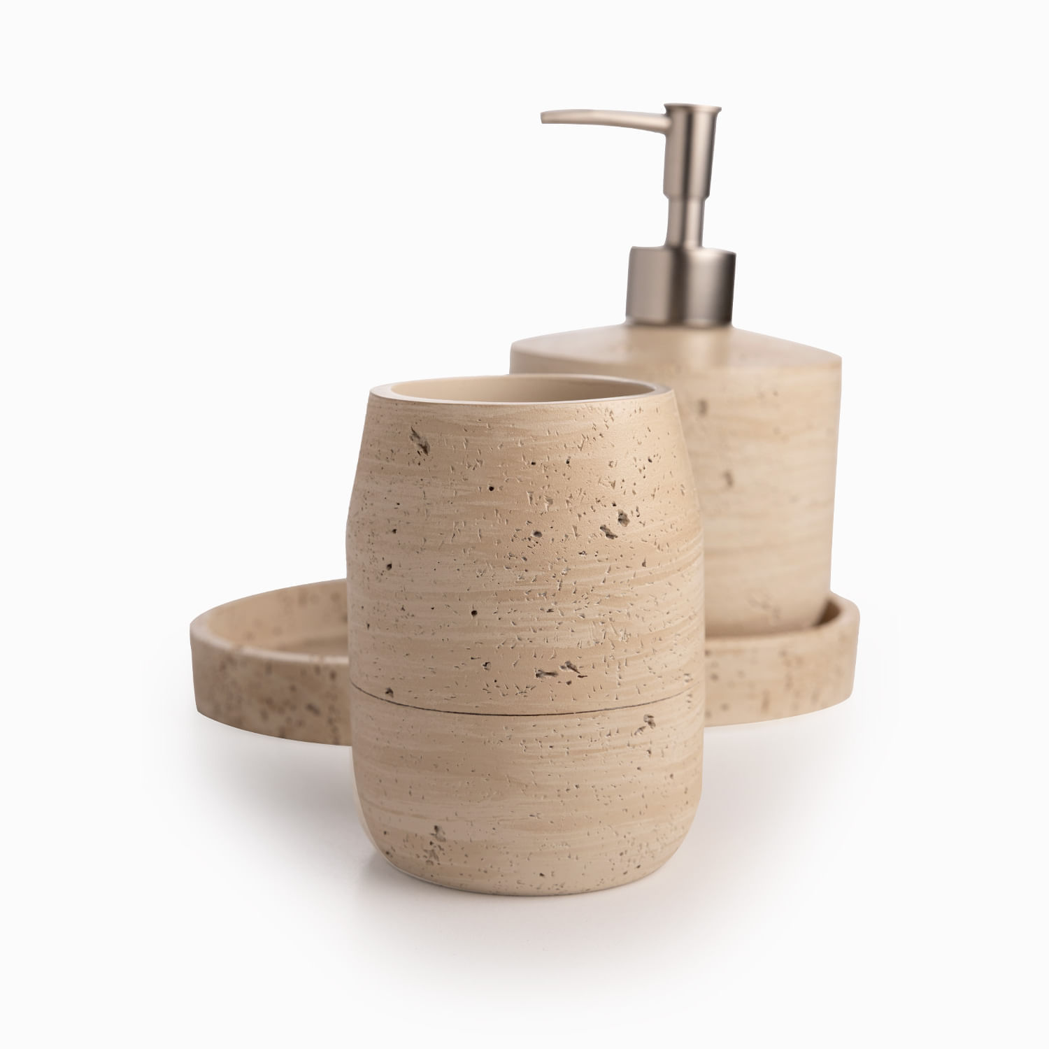 Set baño piedra beige - Imagen 5