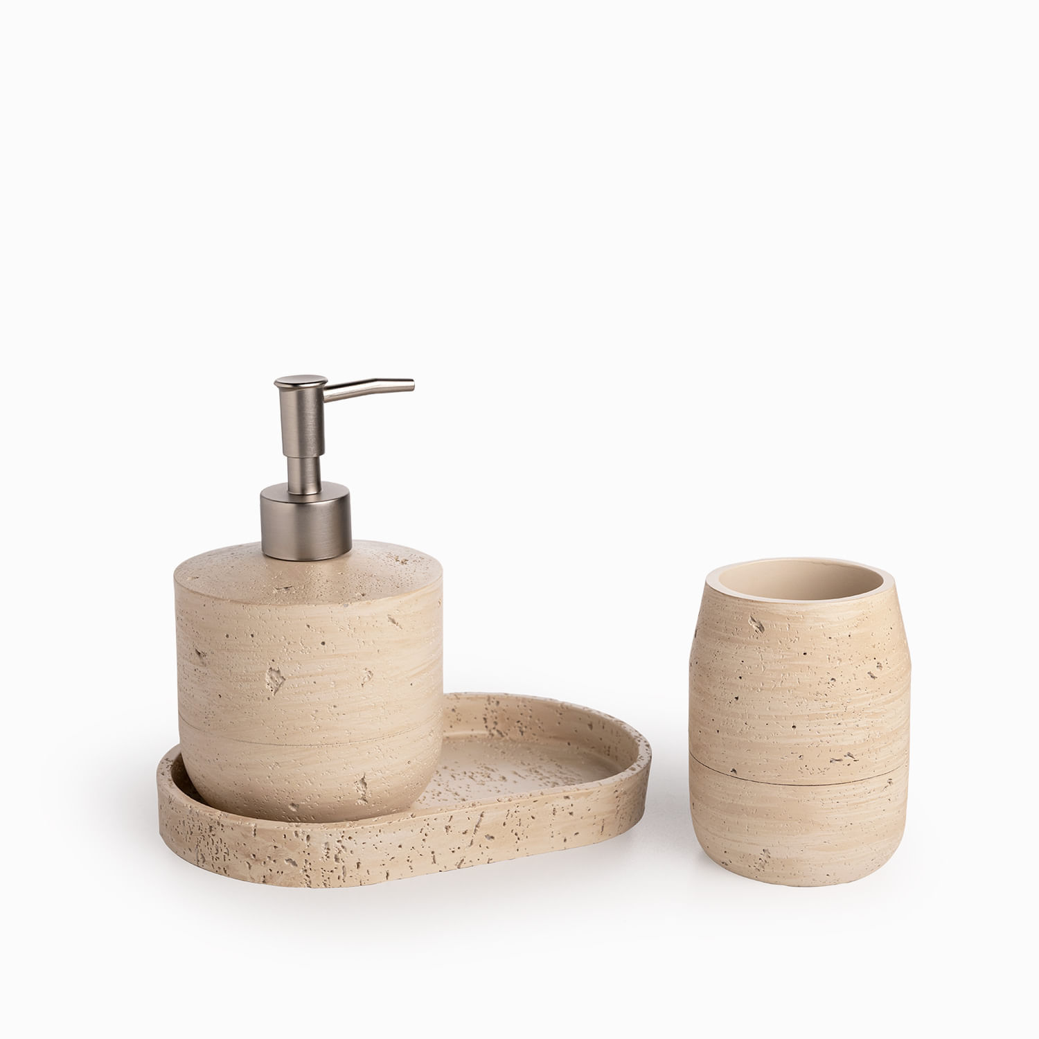 Set baño piedra beige - Imagen 7