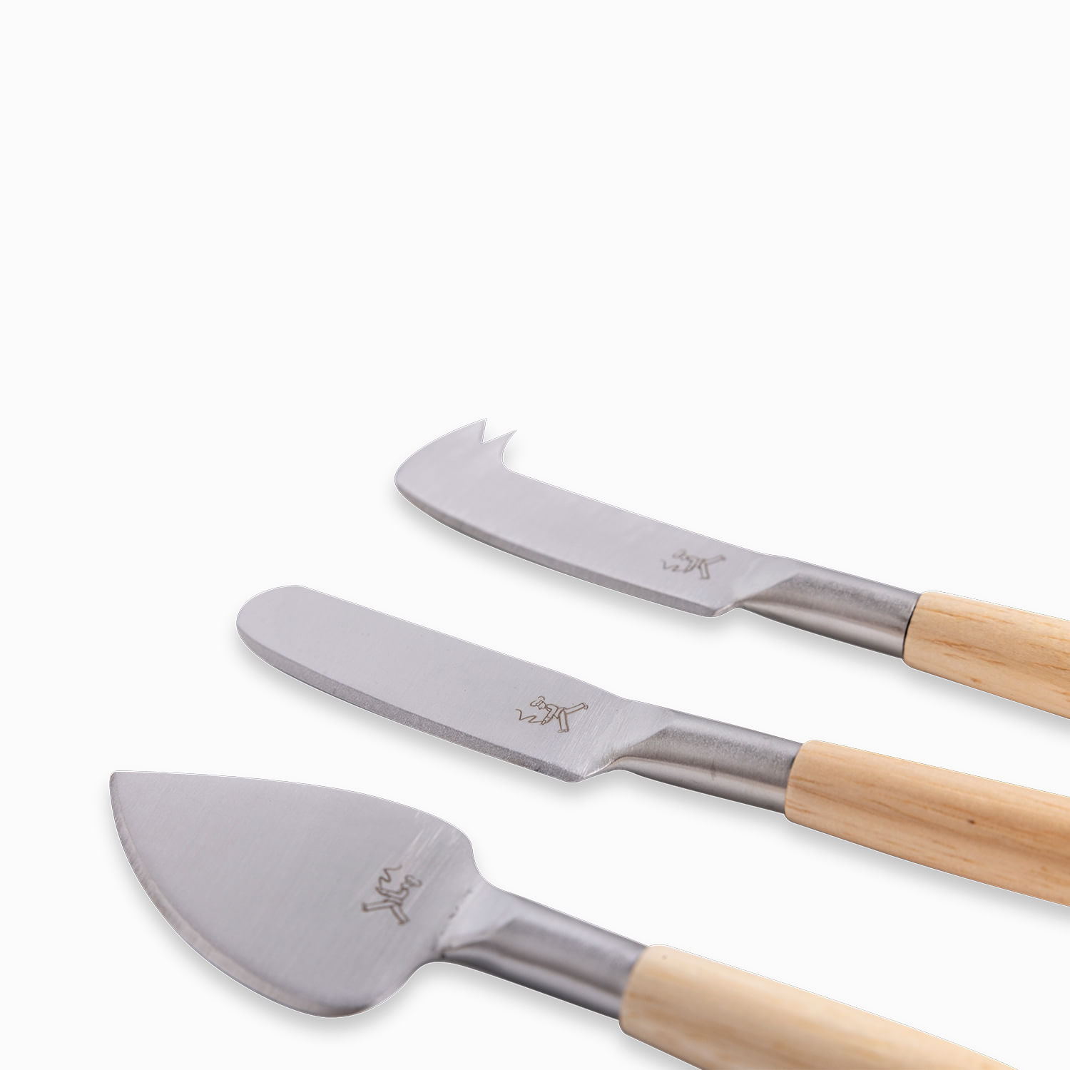 Set de cuchillos para queso Bois 3 piezas - Imagen 3