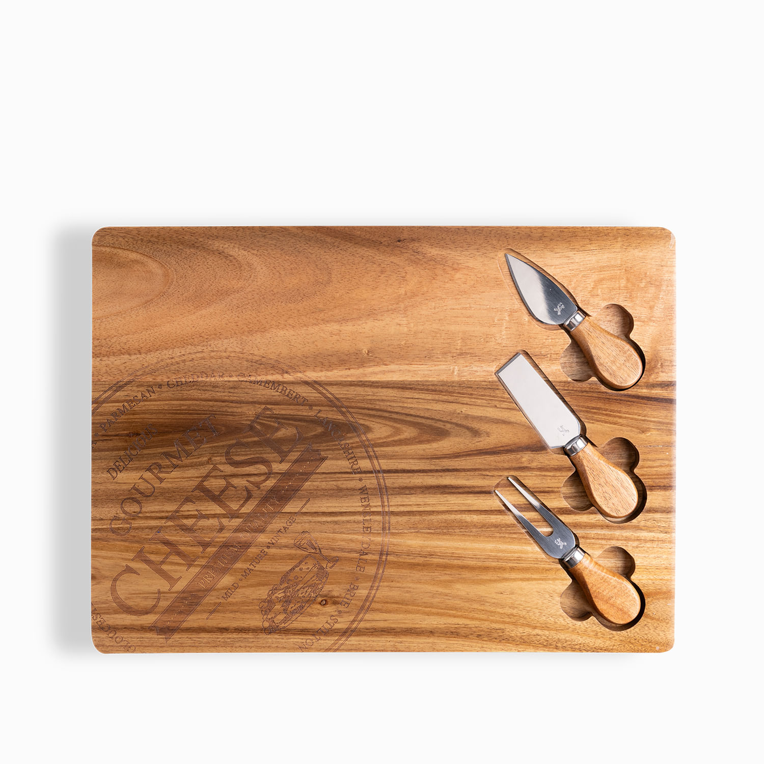 Set para quesos rectangular 4 piezas