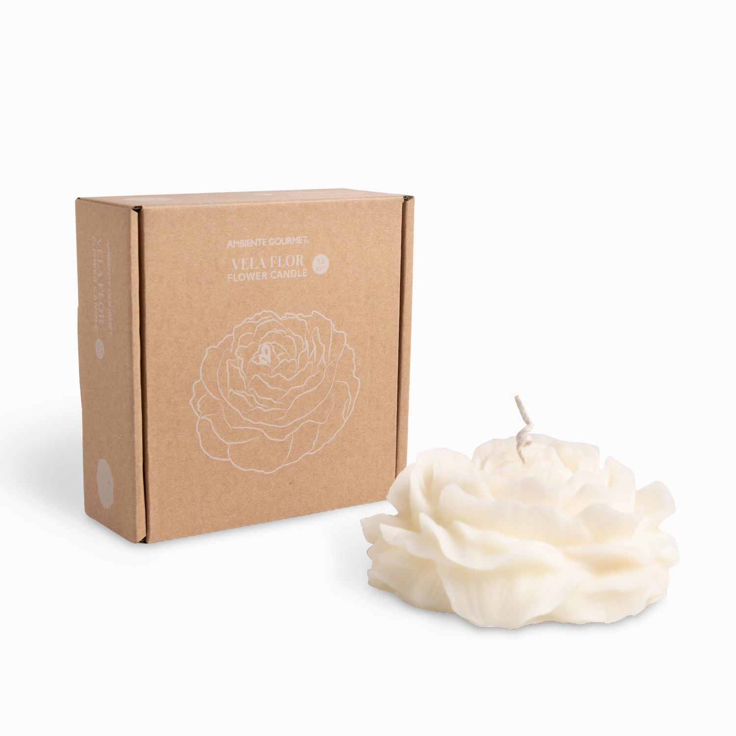 Vela flor 5.5x15cm - Imagen 3