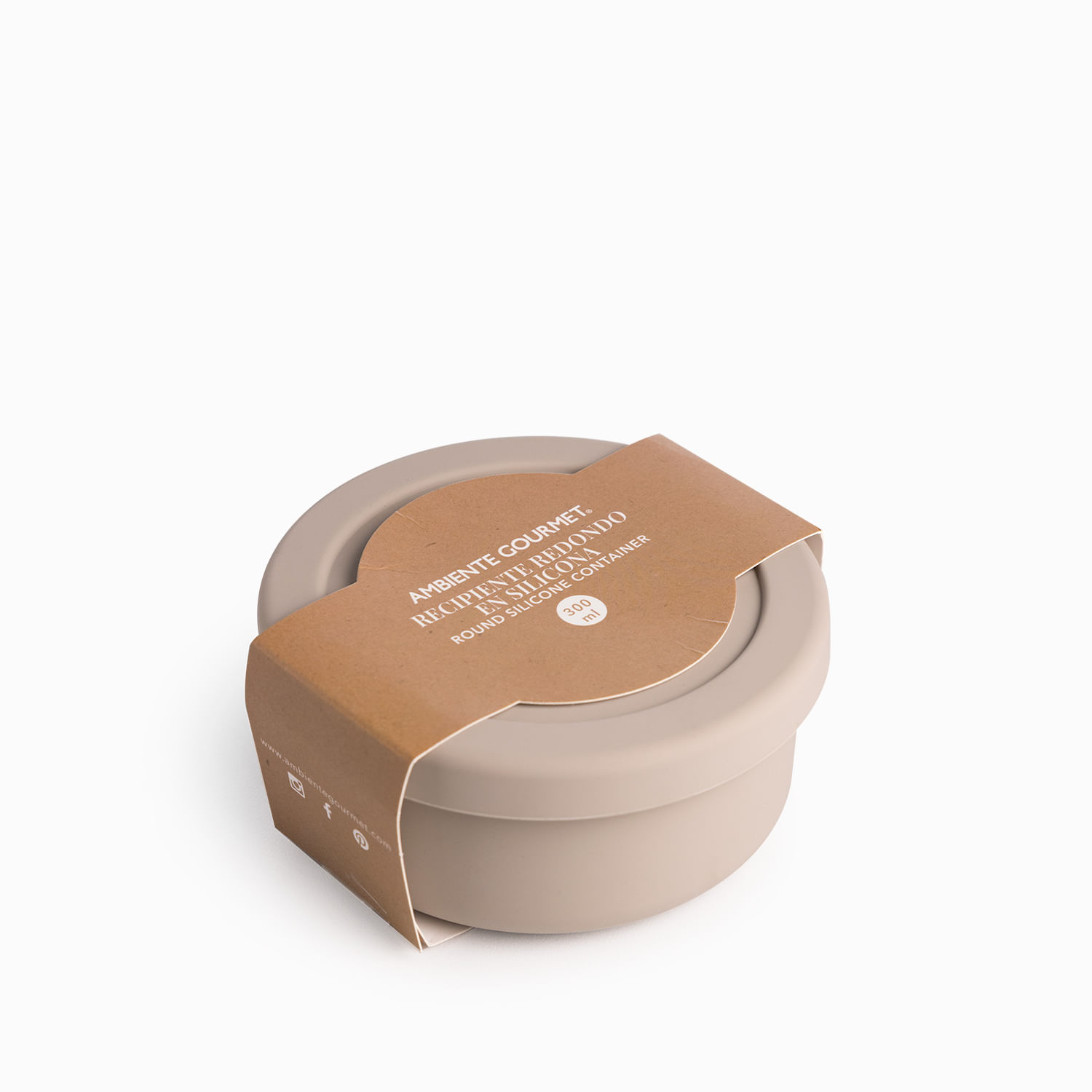 Recipiente silicona redondo 300ml - Imagen 4