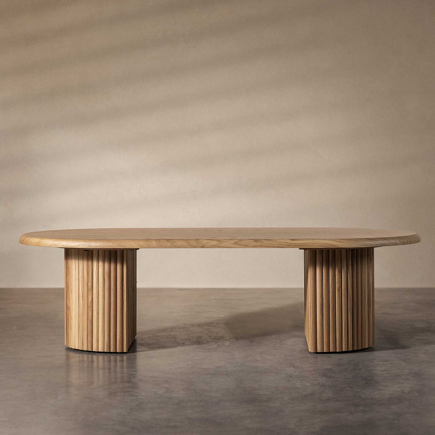 Mesa centro Pensilvania ovalada 36x130x70 - Imagen 2