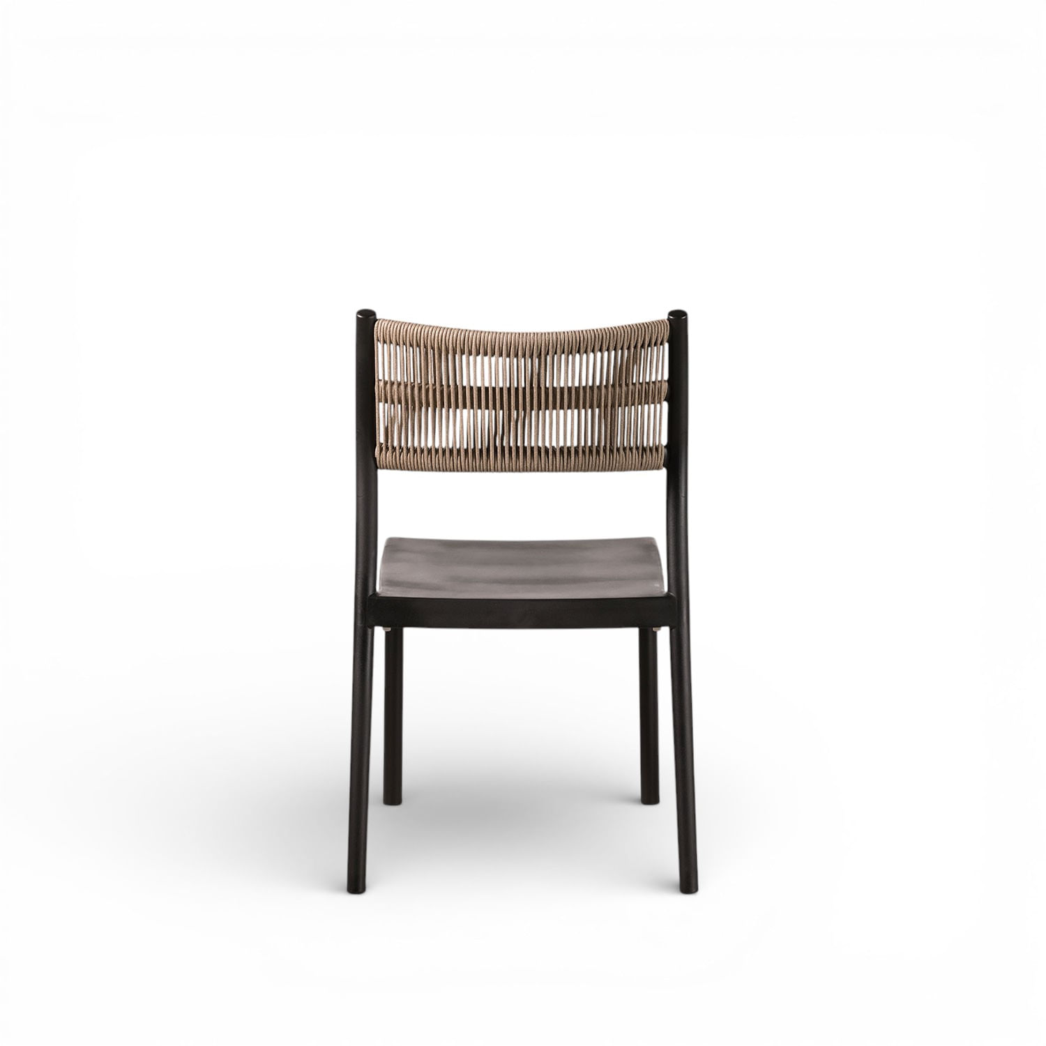 Silla espaldar cuerdas sin brazos negra - Imagen 5