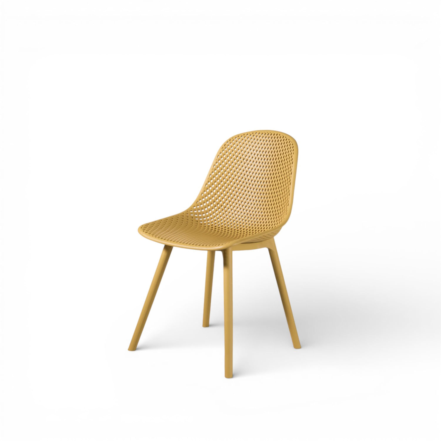 Silla Bavaro sin brazos amarilla