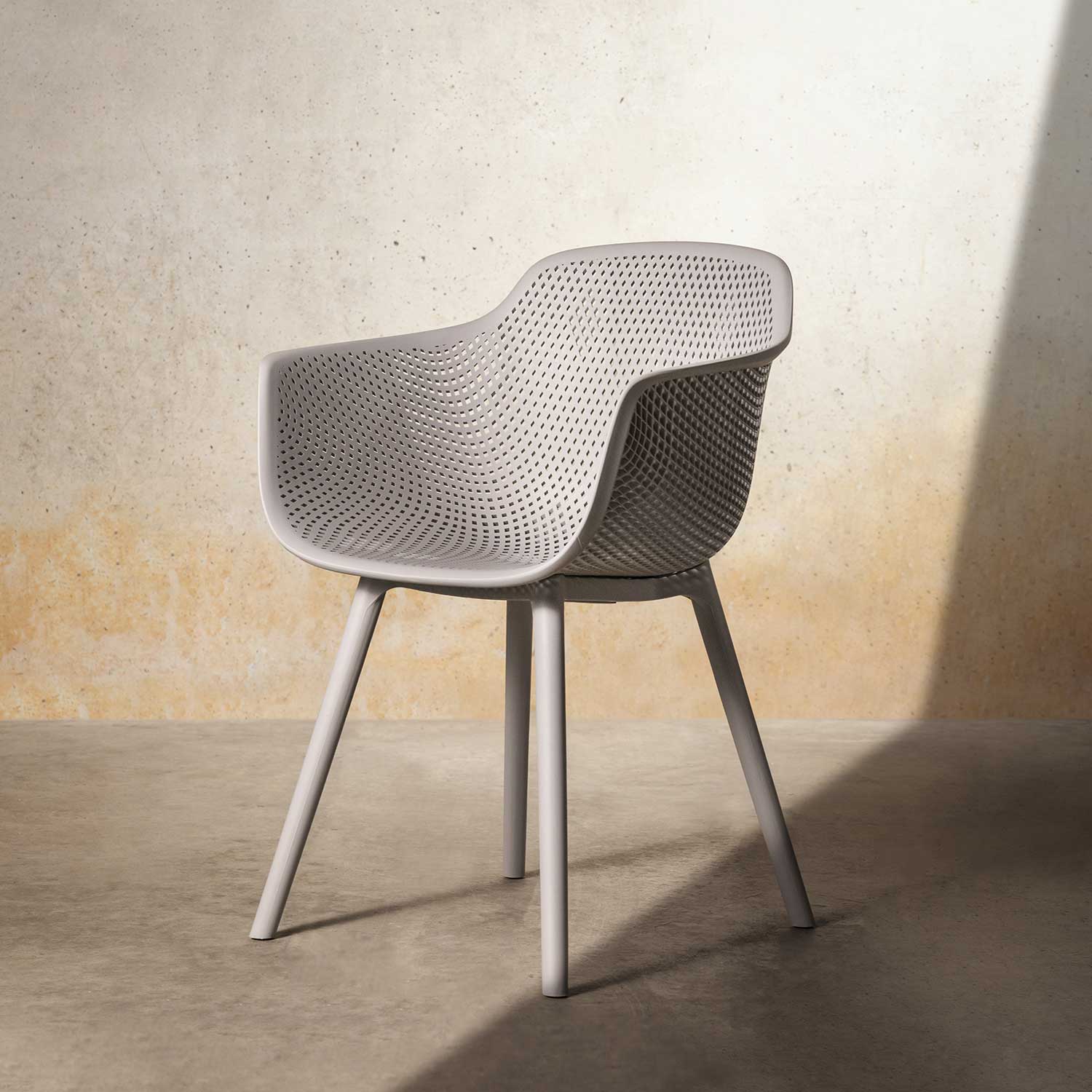 Silla Bavaro brazos gris - Imagen 2