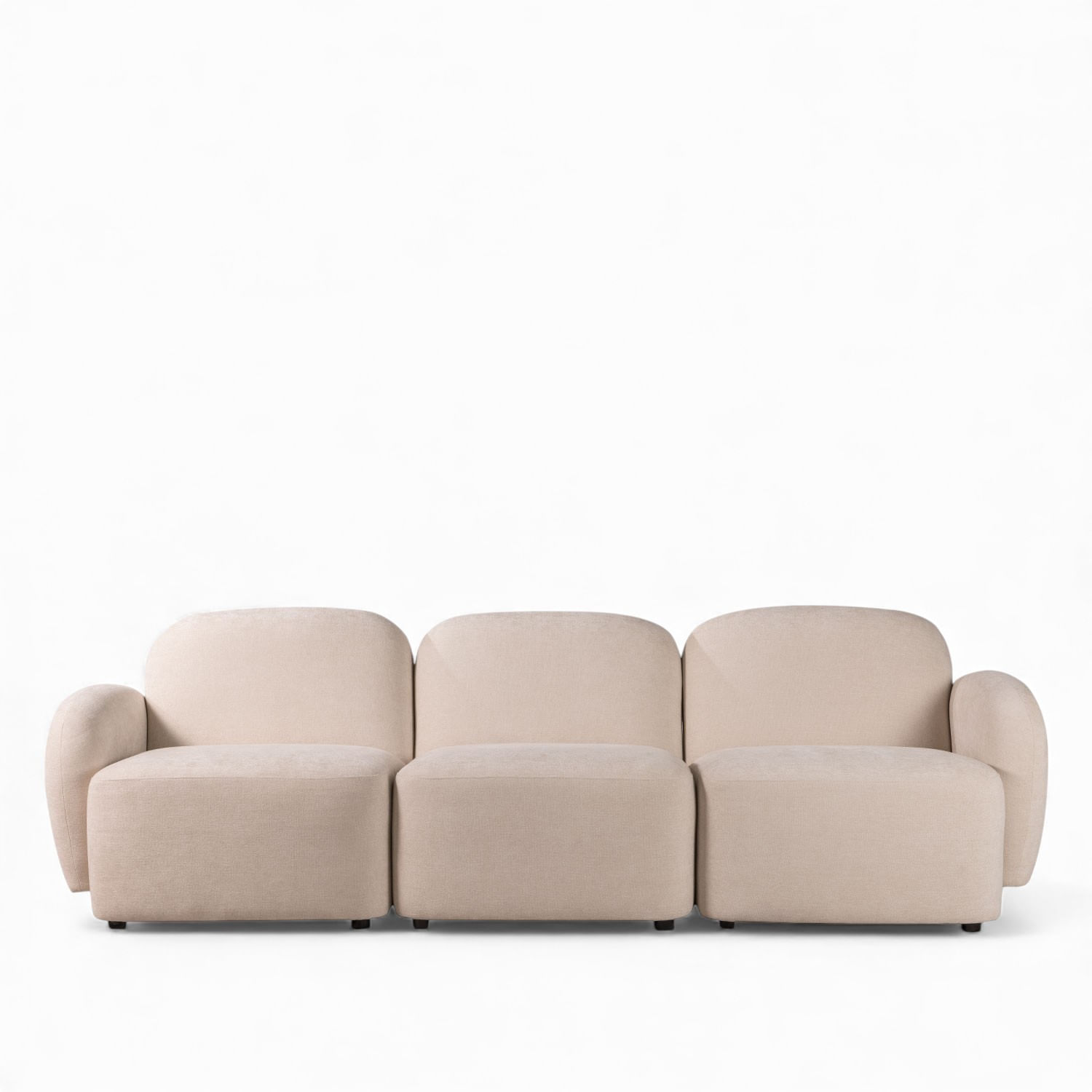 Sofá 3 puestos Mocca taupe 73x261x87