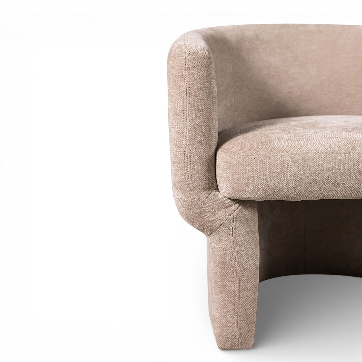 Poltrona Versalle taupe 72x74x69 cm - Imagen 5