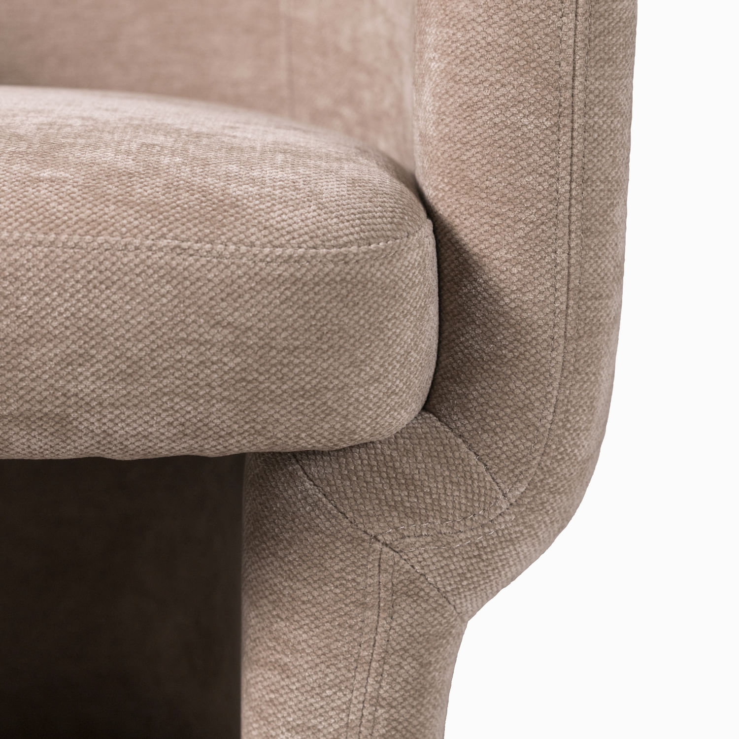 Poltrona Versalle taupe 72x74x69 cm - Imagen 3