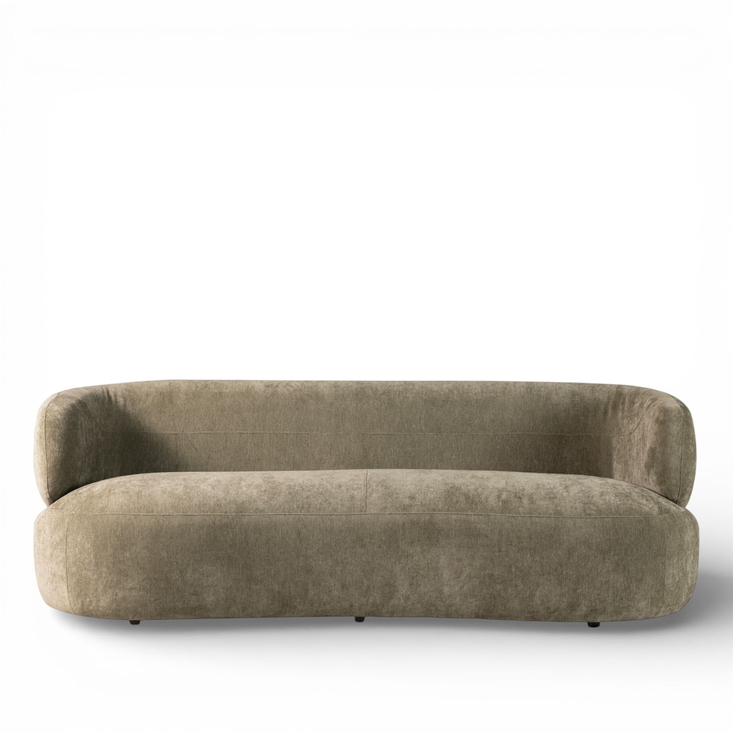 Sofá 3 puestos Emilia verde 78x231x91 cm