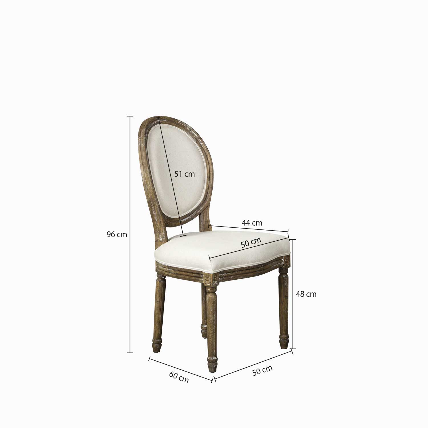 Silla de comedor redonda - Imagen 3