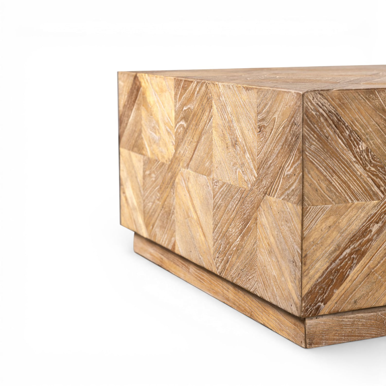 Mesa de centro grabado rombos 40.6x122x81 - Imagen 5