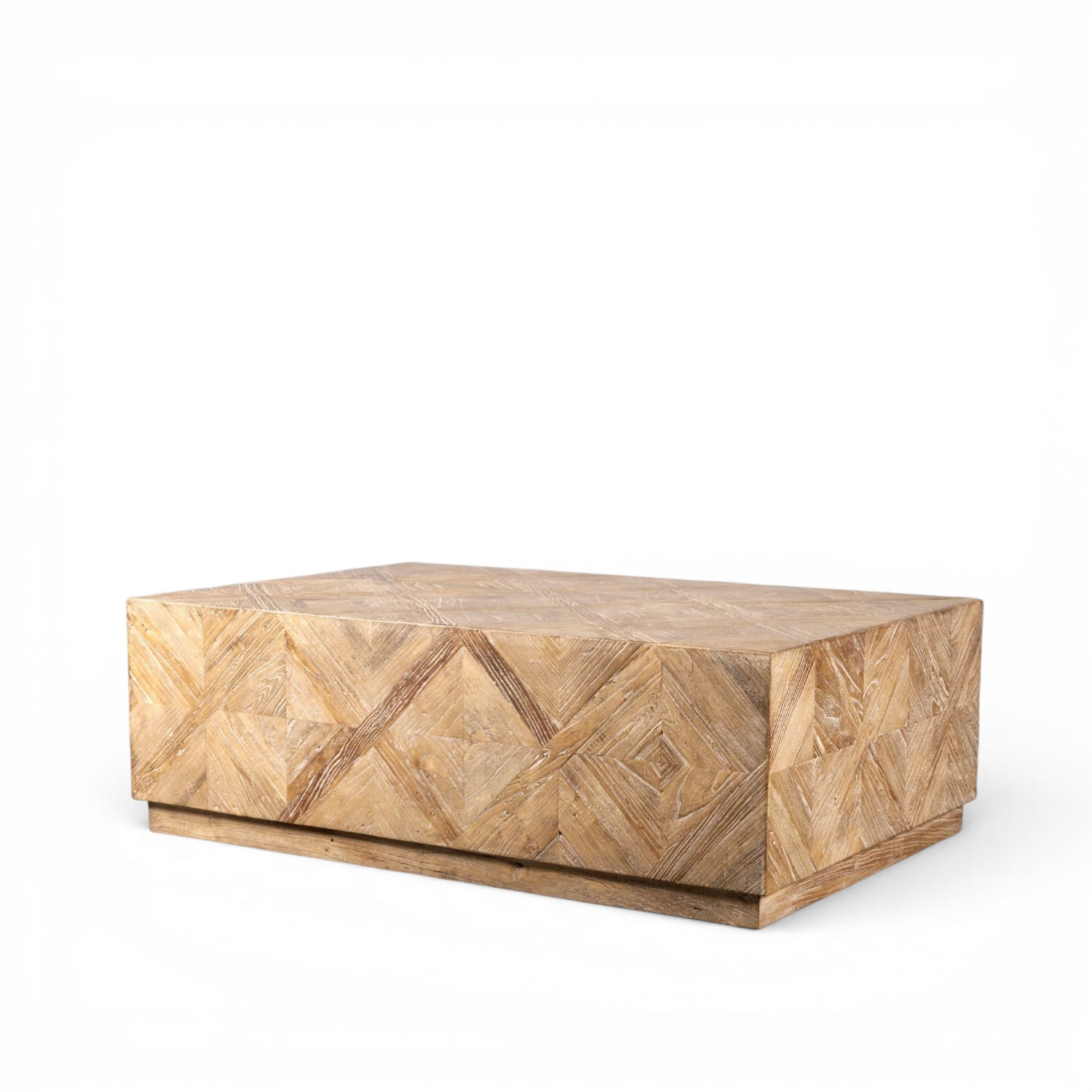 Mesa de centro grabado rombos 40.6x122x81 - Imagen 2