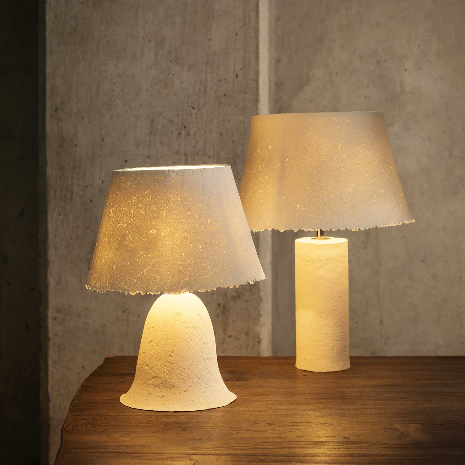 Pantalla de lámpara mesa Salakot recta - Imagen 5