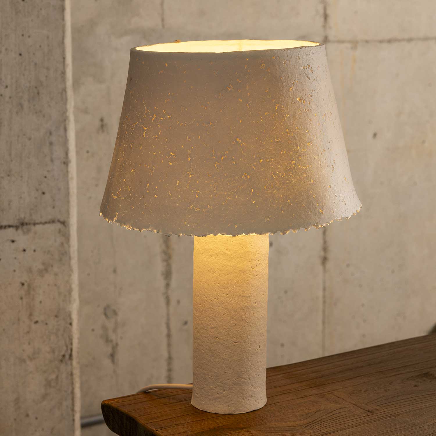 Pantalla de lámpara mesa Salakot recta - Imagen 2