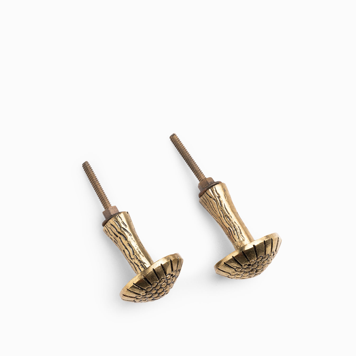 Pomo hongo brass set x2 - Imagen 4