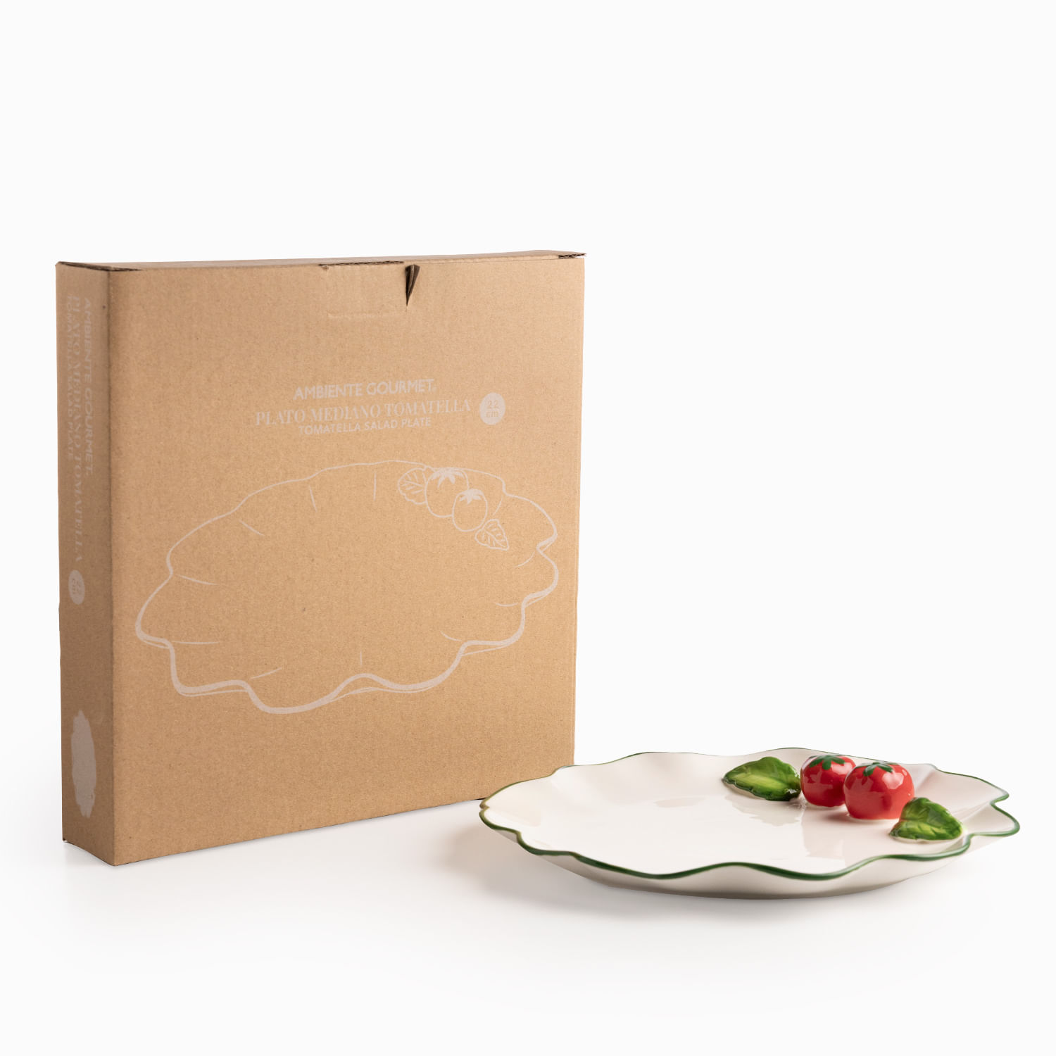 Plato mediano Tomatella 22cm - Imagen 5