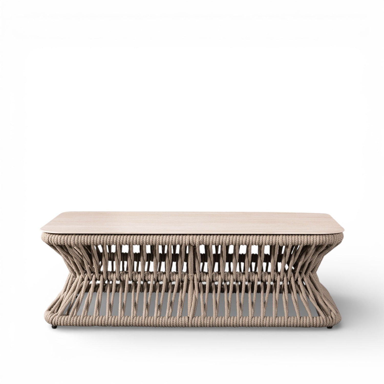 Mesa de centro California top beige 40x123x73