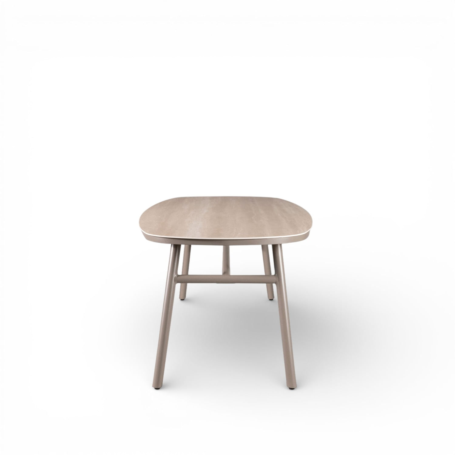 Mesa de comedor Belleny taupe 75x220x97 - Imagen 5