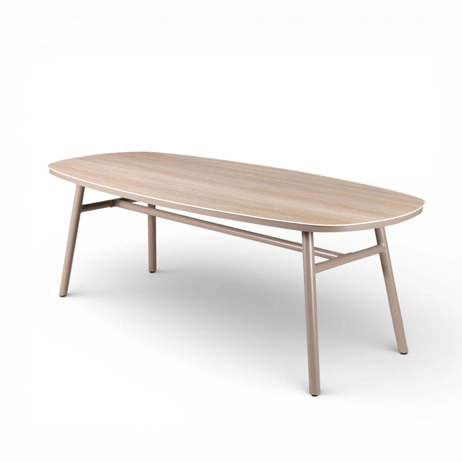 Mesa de comedor Belleny taupe 75x220x97 - Imagen 3