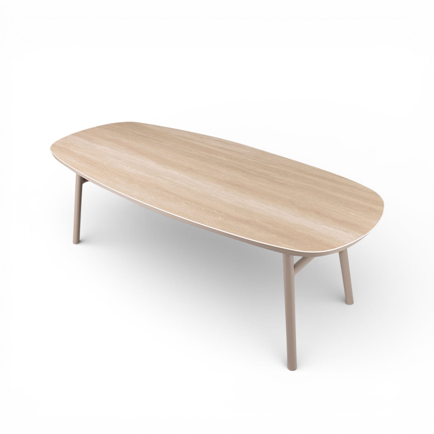 Mesa de comedor Belleny taupe 75x220x97 - Imagen 4