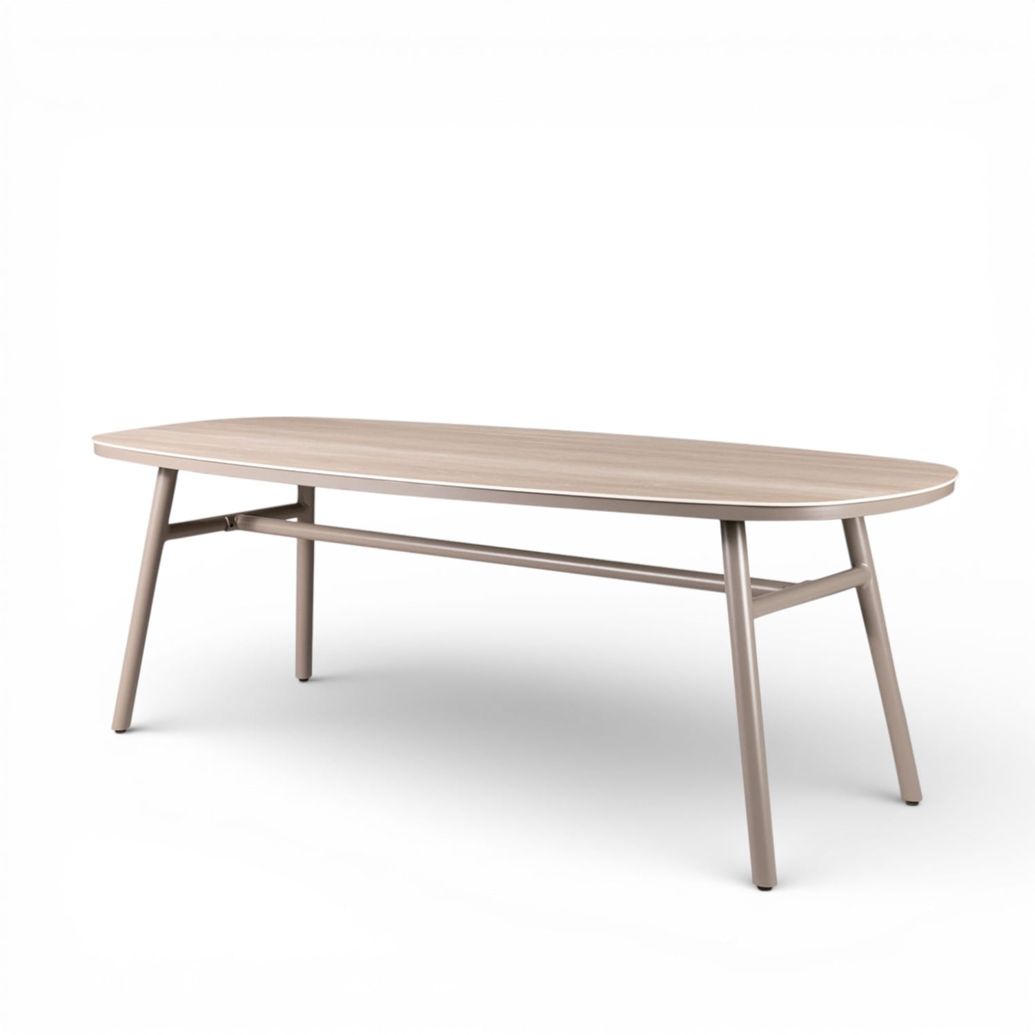 Mesa de comedor Belleny taupe 75x220x97 - Imagen 2