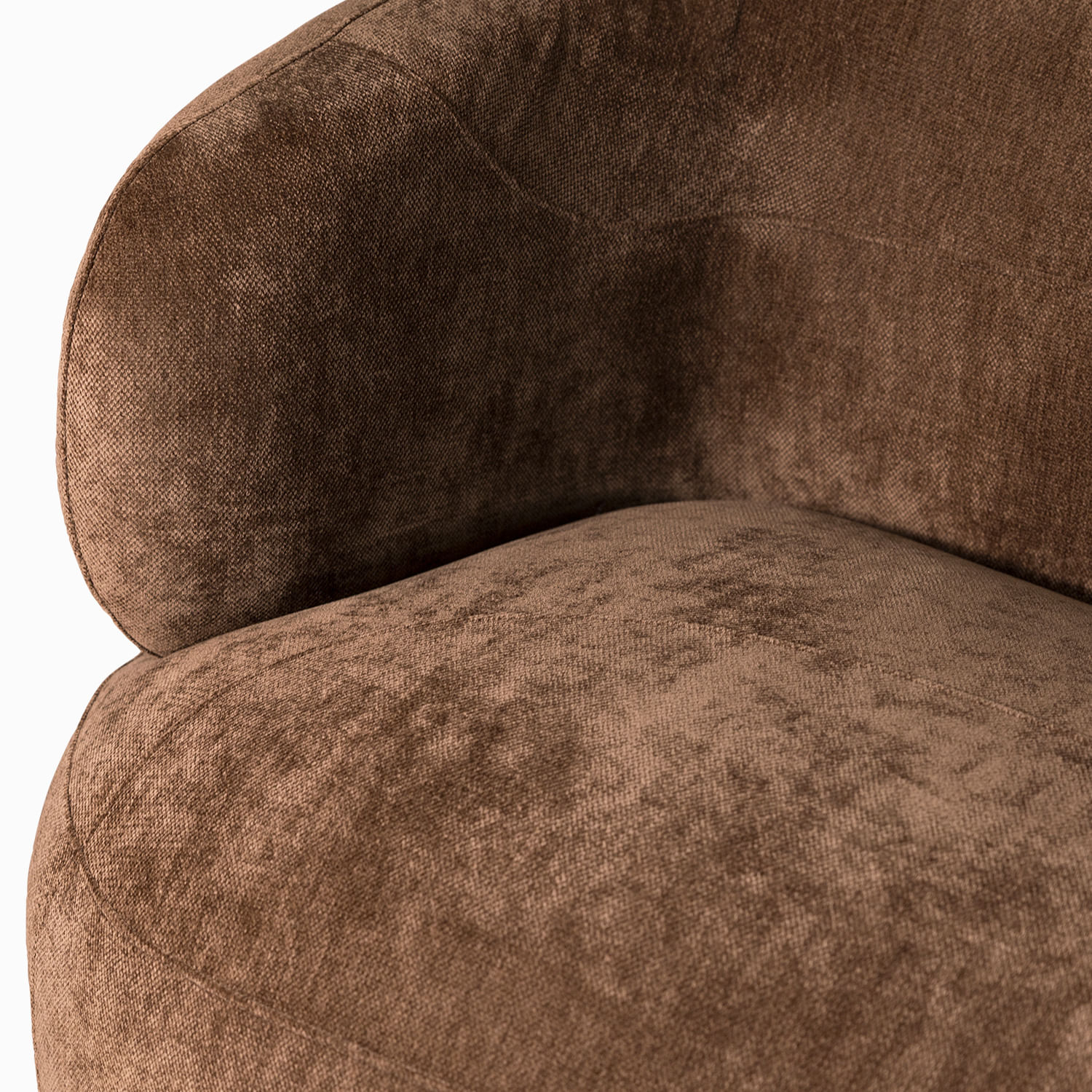 Sofá 3 puestos Emilia chocolate 78x231x91 cm - Imagen 2