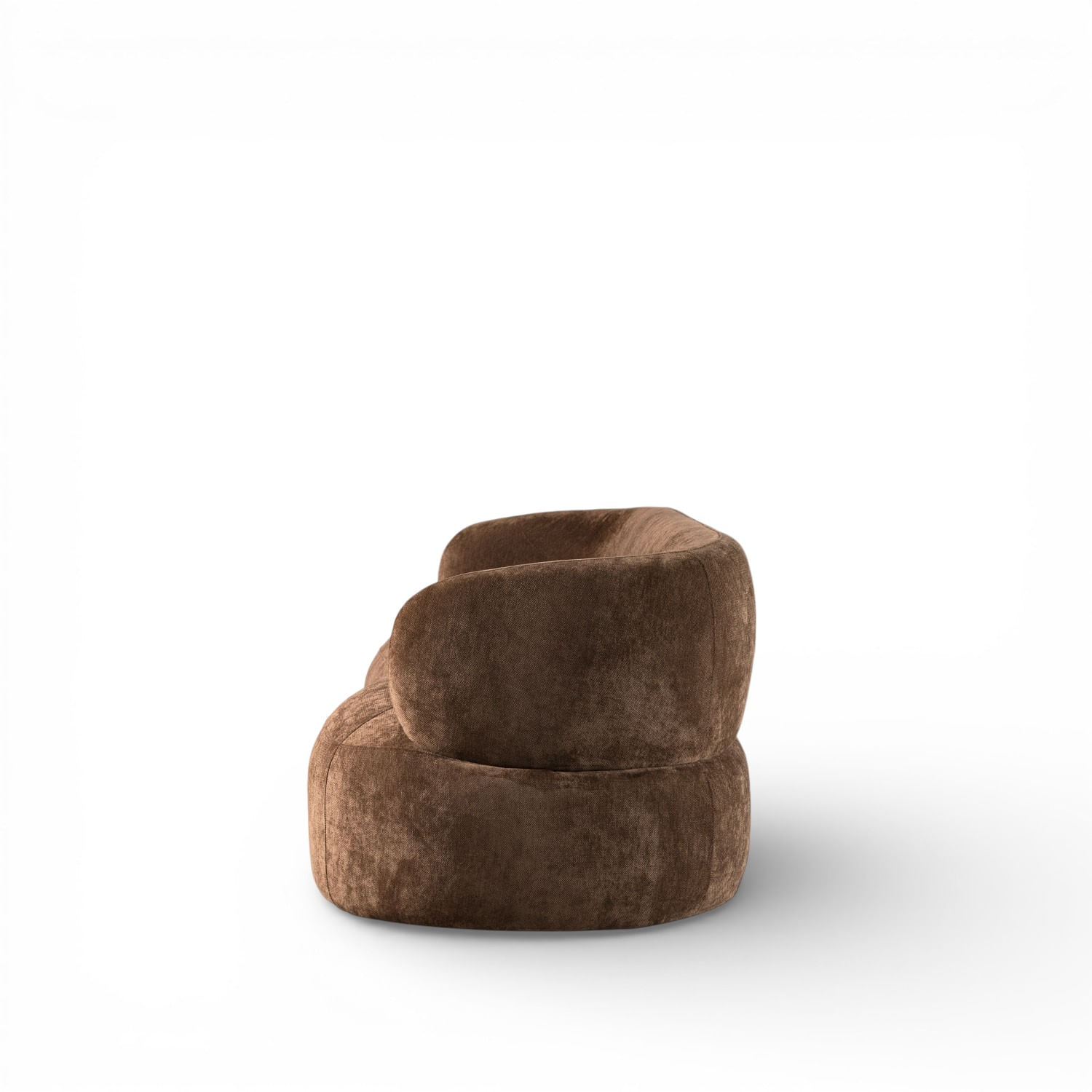 Sofá 3 puestos Emilia chocolate 78x231x91 cm - Imagen 7