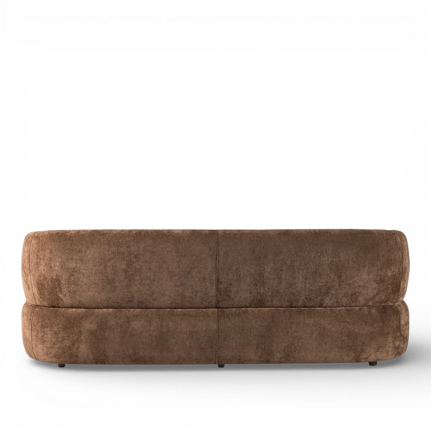 Sofá 3 puestos Emilia chocolate 78x231x91 cm - Imagen 6