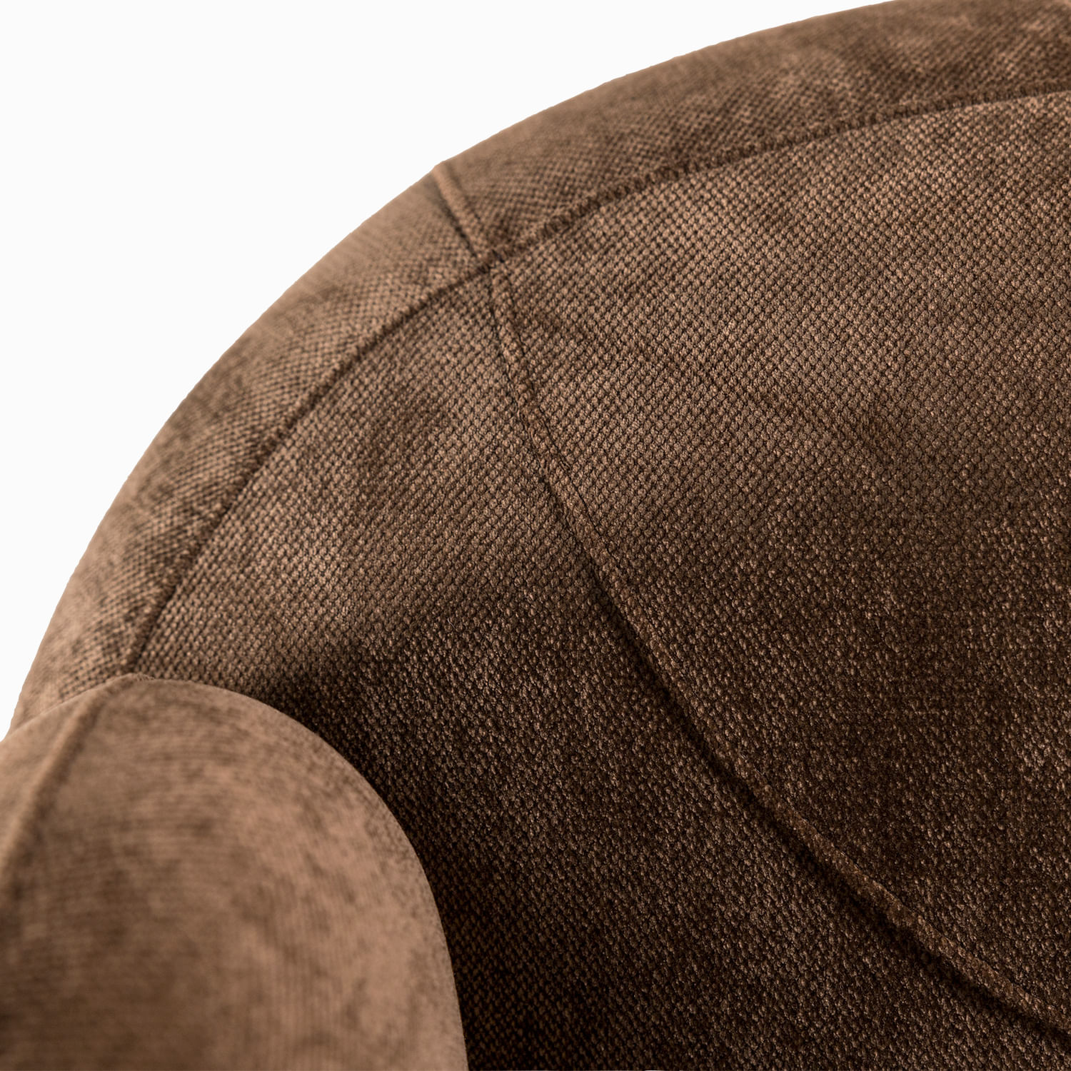 Sofá 3 puestos Emilia chocolate 78x231x91 cm - Imagen 4