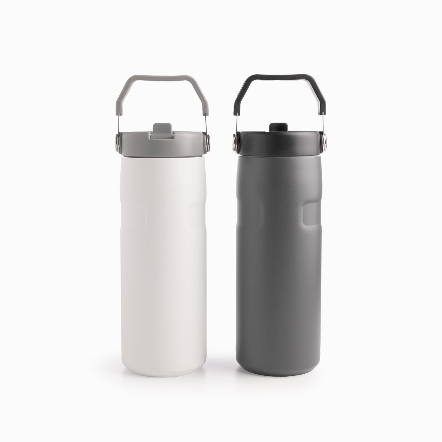 Termo doble pared con pitillo gris 500ml - Imagen 9