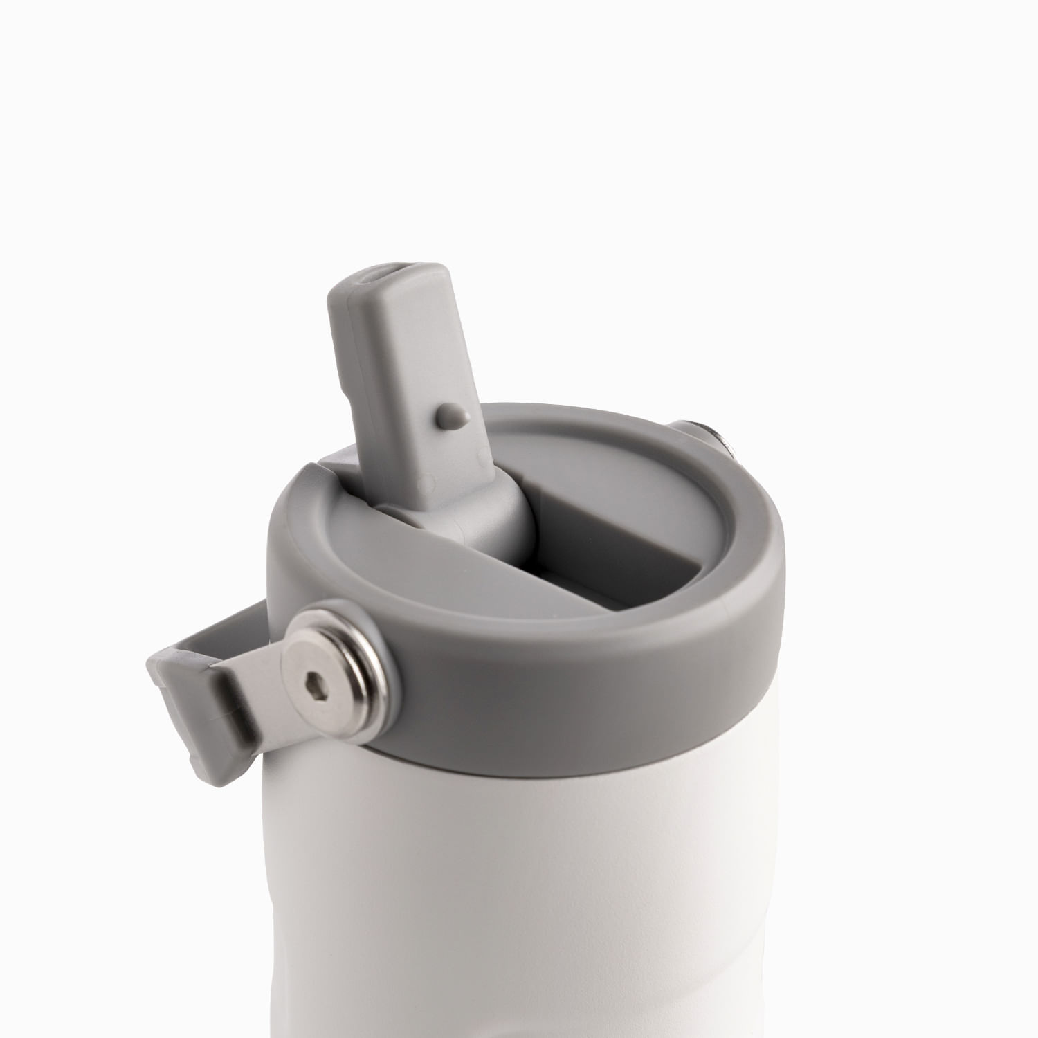 Termo doble pared con pitillo blanco 500ml - Imagen 2