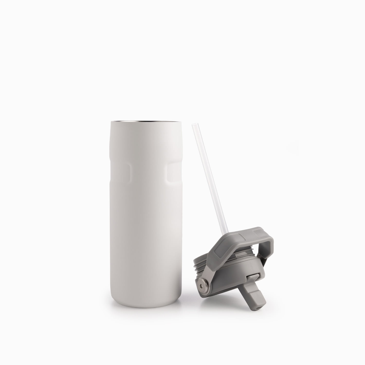 Termo doble pared con pitillo blanco 500ml - Imagen 7