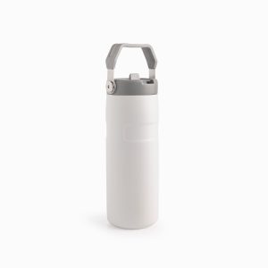 Termo doble pared con pitillo blanco 500ml