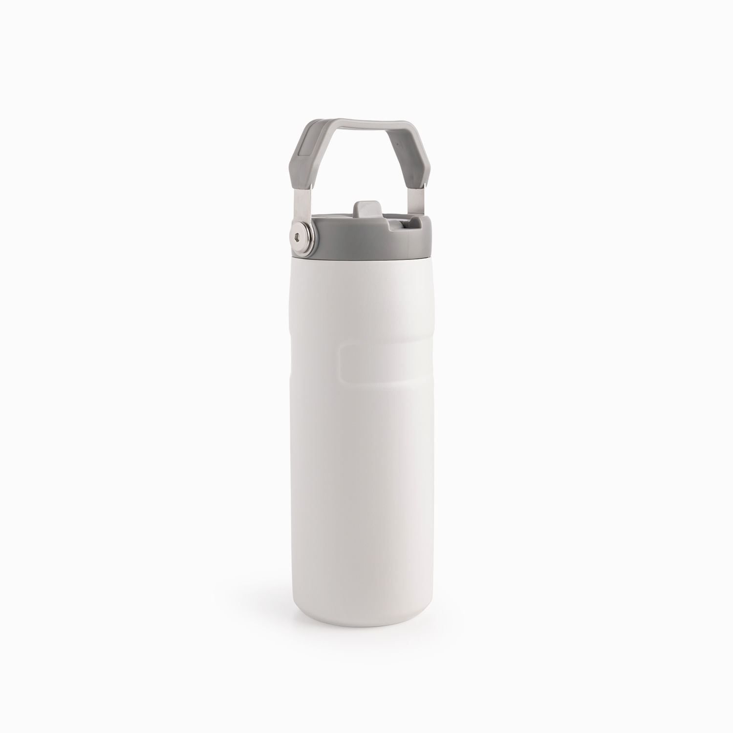 Termo doble pared con pitillo blanco 500ml