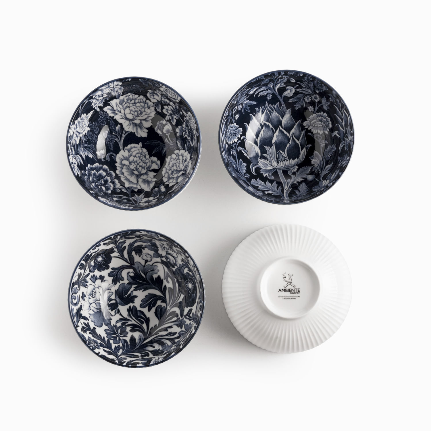 Tazón Jardín Índigo 15cm set x4 - Imagen 5