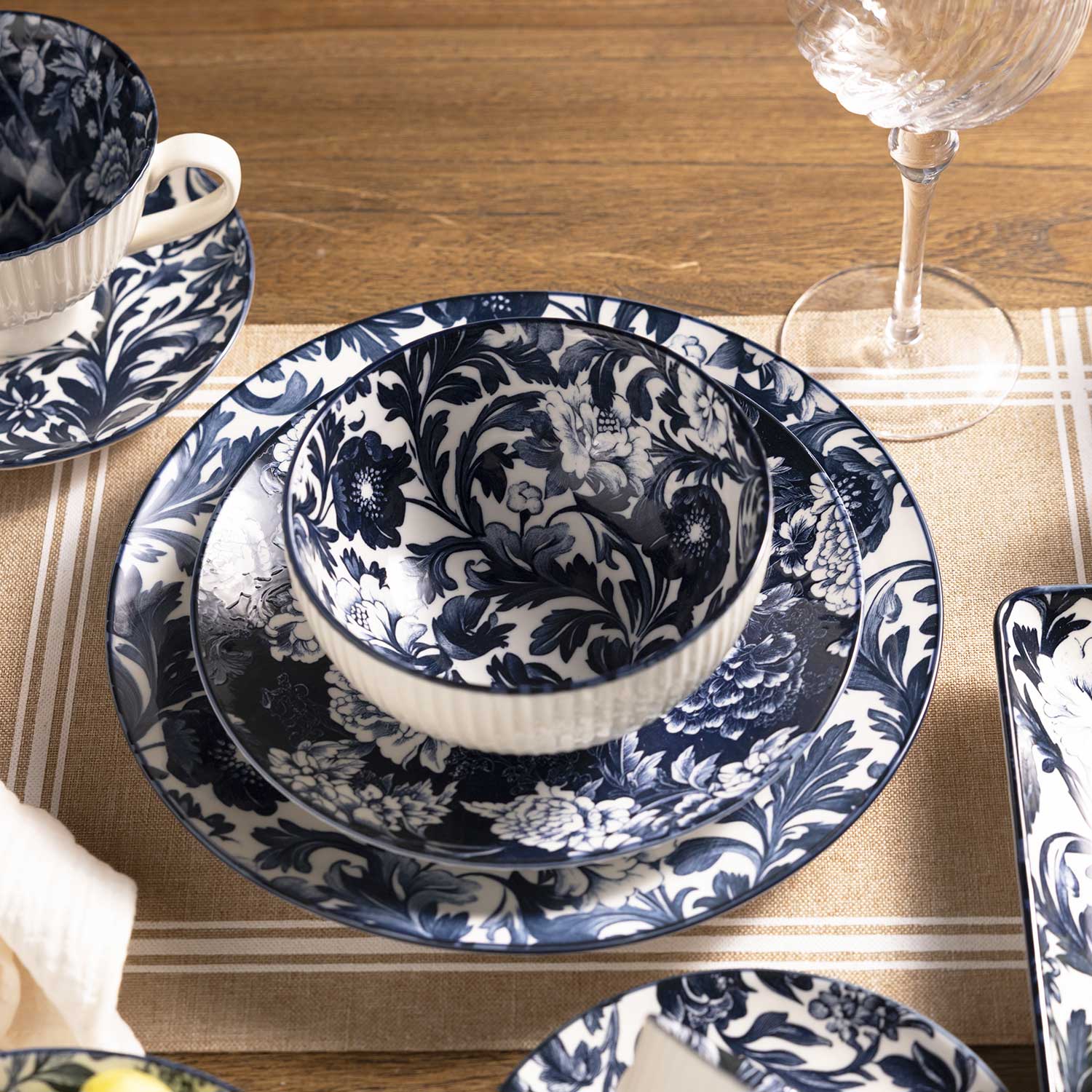 Tazón Jardín Índigo 15cm set x4 - Imagen 2