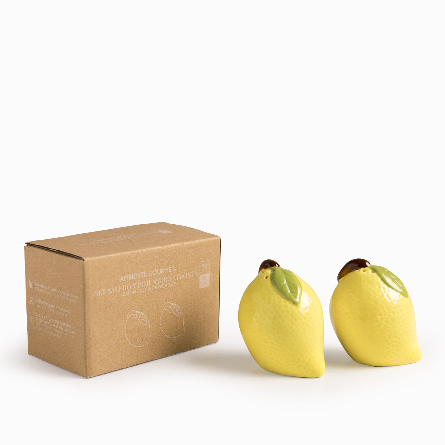Set salero y pimentero limones - Imagen 3