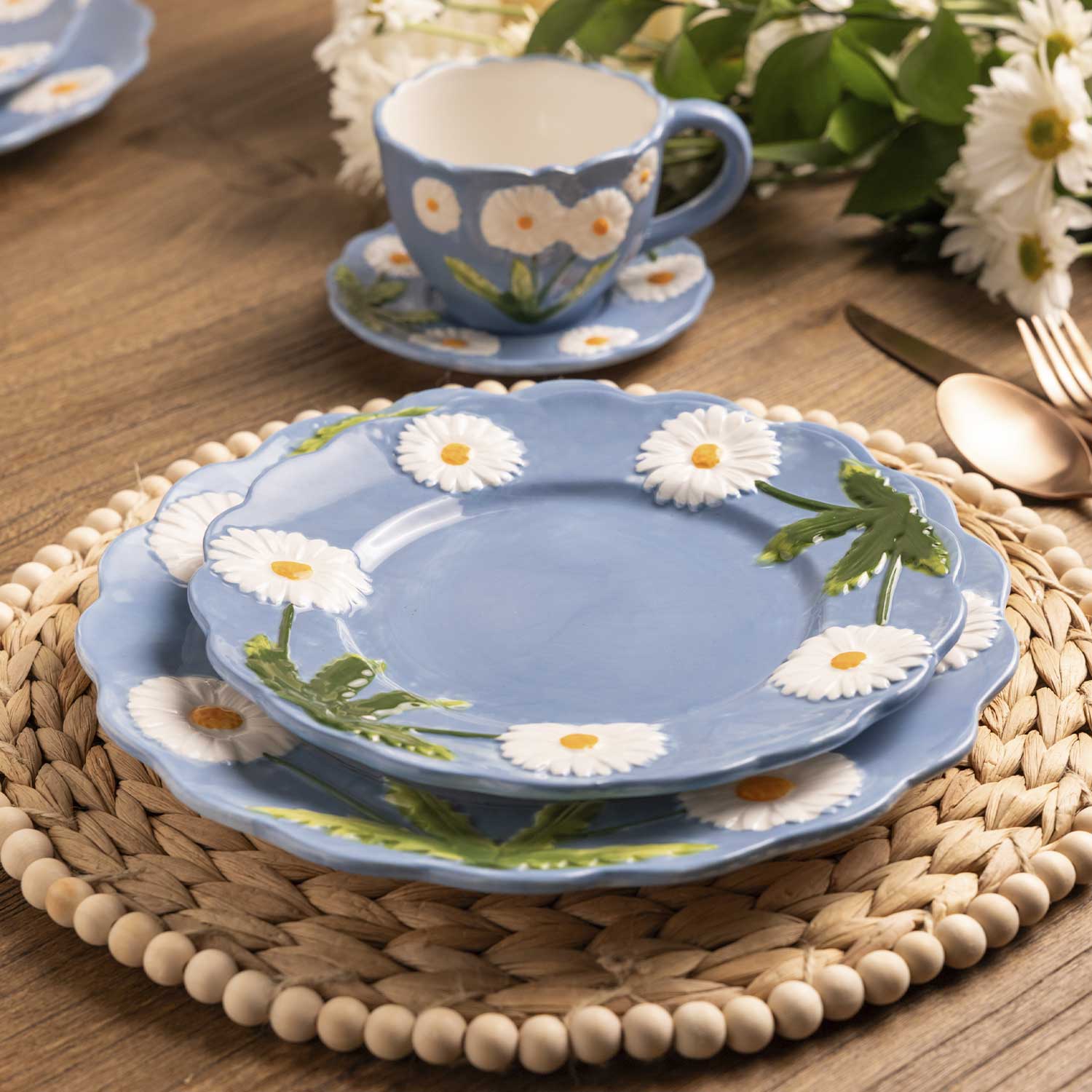 Plato principal Margarita 27cm set x2 - Imagen 6