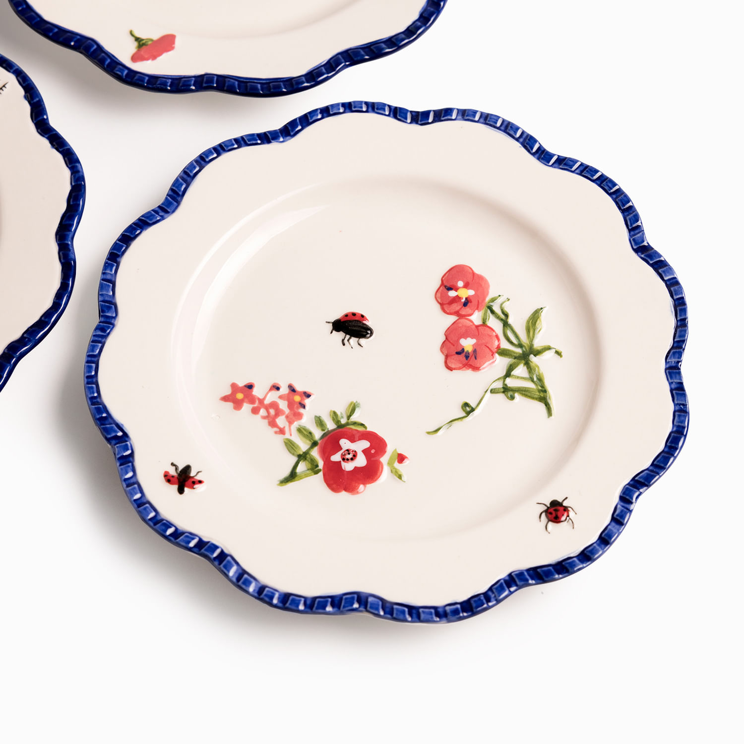 Plato mediano Primavera 20cm set x4 - Imagen 2