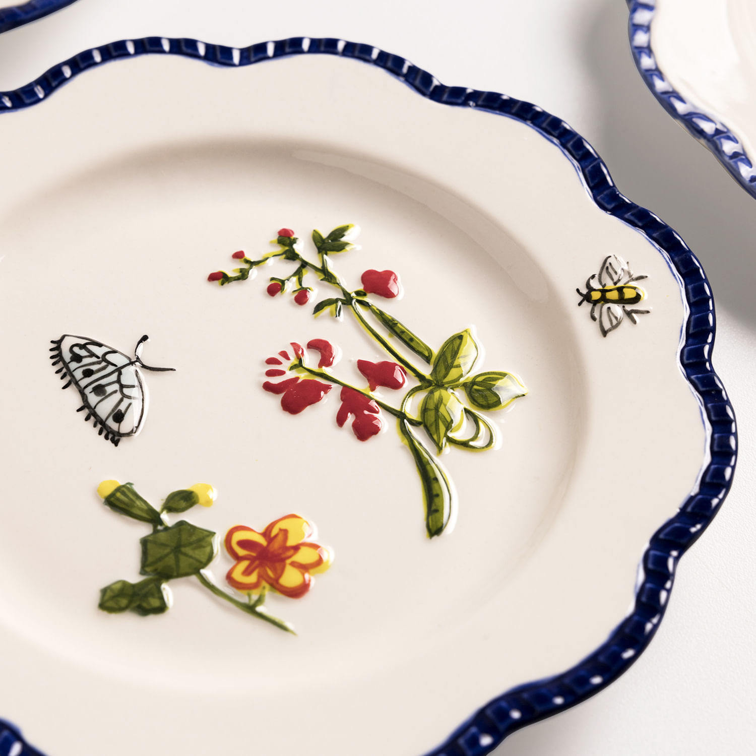 Plato mediano Primavera 20cm set x4 - Imagen 4