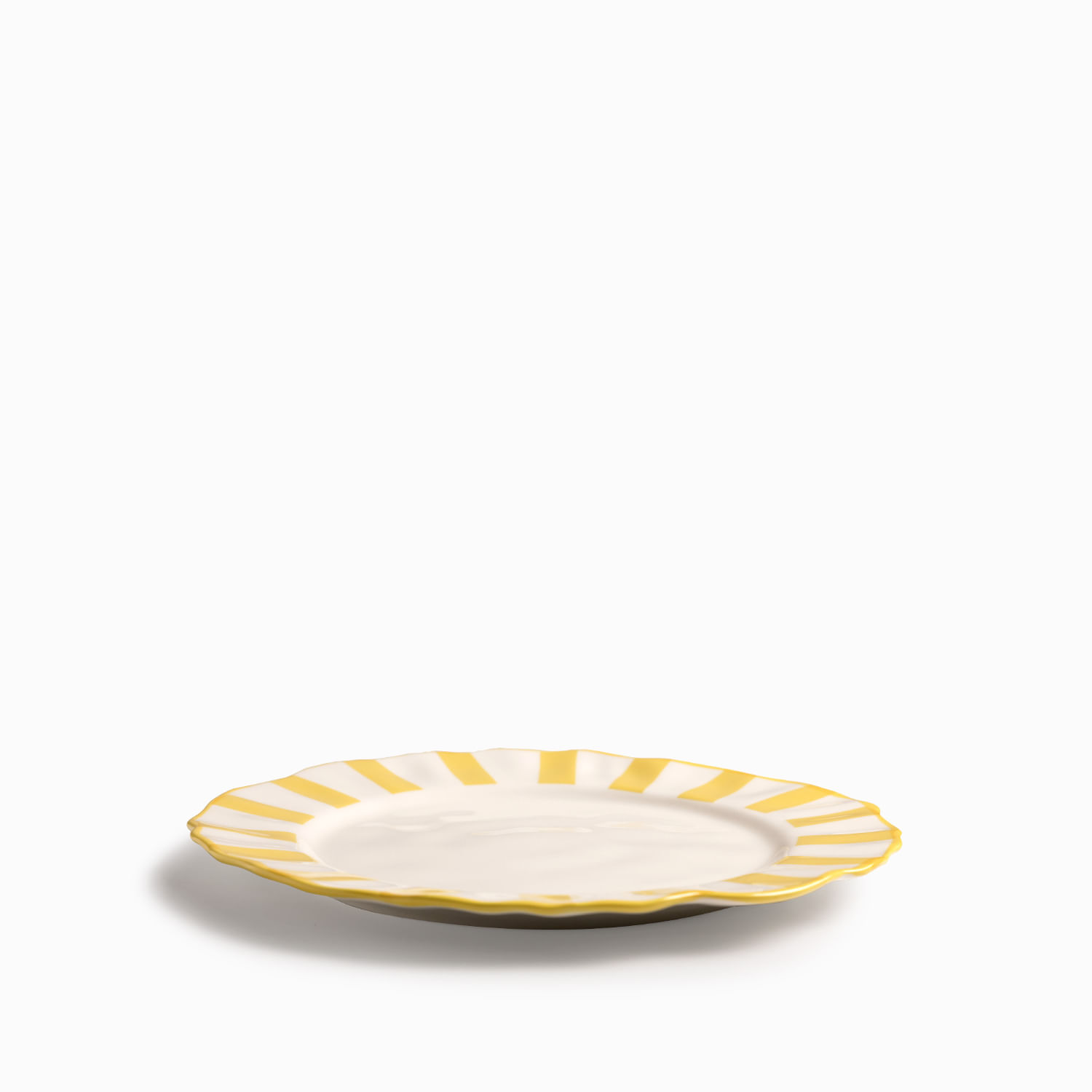 Plato principal líneas amarillo 27cm - Imagen 4